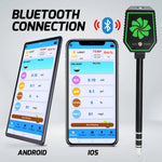 SQM - 457 High Precision 8 - in - 1 PH EC Fertility Salt Temperature Soil Moisture Meter Smart Bluetooth Light Intensity Air Humidity Detector for Plant Health Monitoring - Gain Express