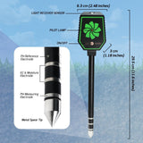 SQM - 457 High Precision 8 - in - 1 PH EC Fertility Salt Temperature Soil Moisture Meter Smart Bluetooth Light Intensity Air Humidity Detector for Plant Health Monitoring - Gain Express