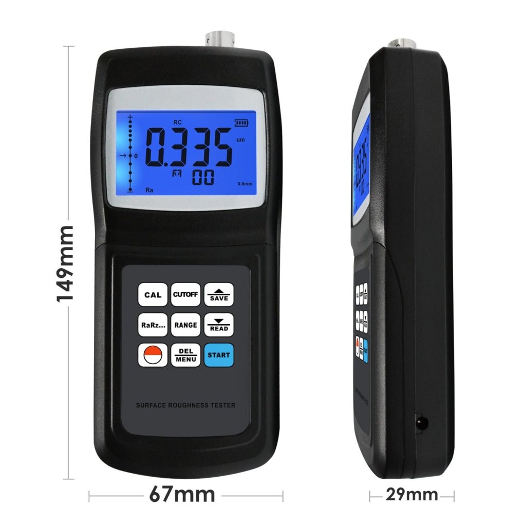 SRT - 6200S SRT - 6200S Digital Surface Roughness Tester Meter Gauge Profilometer w/ Separate Sensor, LCD Display Data Memory 10um Ra Rq Rz Rt 4 Parameters - Gain Express