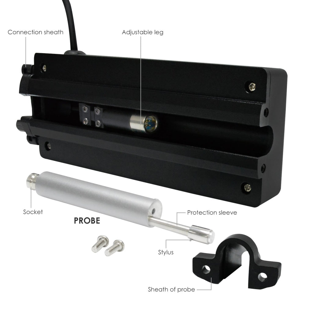 SRT - 6200S SRT - 6200S Digital Surface Roughness Tester Meter Gauge Profilometer w/ Separate Sensor, LCD Display Data Memory 10um Ra Rq Rz Rt 4 Parameters - Gain Express