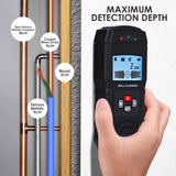 STD - 279 Stud Finder Digital Wall Scanner 4 in 1 Detector Wood Live AC Wire Metal Stud Detection Sensor with Indicator Light and Sound Warning - Gain Express