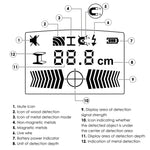 STD - 279 Stud Finder Digital Wall Scanner 4 in 1 Detector Wood Live AC Wire Metal Stud Detection Sensor with Indicator Light and Sound Warning - Gain Express