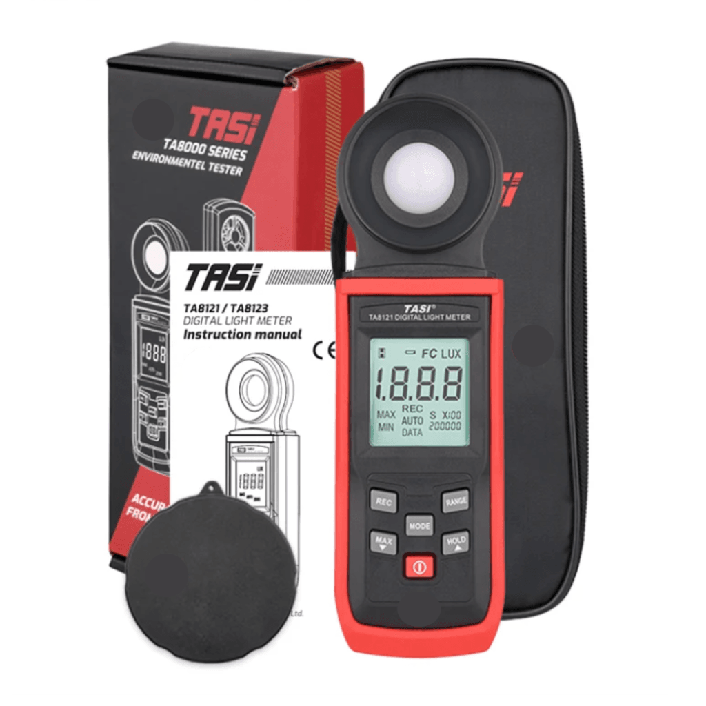 TA8121 Digital Lux Light Meter Photometer Datalogger Illuminometer High - precision Data Record Function 100000 Lux FC Foot Candle Handheld Illuminance Tester - Gain Express