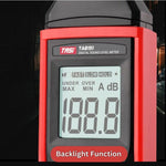TA8151 Digital Sound Level Meter A Frequency Weighting Decibel Noise Tester Sound Detector MAX/MIN/HOLD with Backlight 30 - 130dB Audio Measuring Instrument Alarm - Gain Express