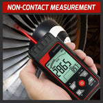 TAC - 455 Portable Non - Contact Tachometer 2.5~99999RPM High Precision with Analog Bar Scale and Alarm Function, Temperature Measurement for Machinery Car Motor engine Tool - Gain Express