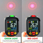THE - 222 Non - contact Infrared IR Laser Thermometer K - Type Thermocouple - 50~800°C / - 58~1472°F Color Display Gun - Type with Alarm - Gain Express