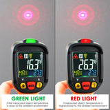 THE - 222 Non - contact Infrared IR Laser Thermometer K - Type Thermocouple - 50~800°C / - 58~1472°F Color Display Gun - Type with Alarm - Gain Express