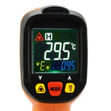THE - 222 Non - contact Infrared IR Laser Thermometer K - Type Thermocouple - 50~800°C / - 58~1472°F Color Display Gun - Type with Alarm - Gain Express