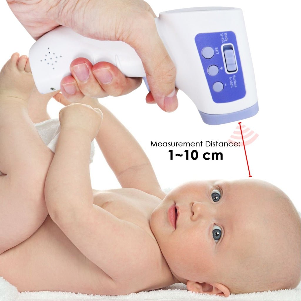 Non-Contact Infrared Digital Forehead Thermometer – For Baby & Adult – FDA, 32 Memory Sets, T2618