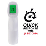 THE - 293 Forehead Body Human Adult Infant Infrared Thermometer 32 Memory FDA Approved Temperature Tester Colored Backlight Fever Indicator - Gain Express
