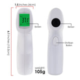 THE - 293 Forehead Body Human Adult Infant Infrared Thermometer 32 Memory FDA Approved Temperature Tester Colored Backlight Fever Indicator - Gain Express
