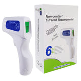 THE - 293 Forehead Body Human Adult Infant Infrared Thermometer 32 Memory FDA Approved Temperature Tester Colored Backlight Fever Indicator - Gain Express