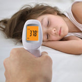 THE - 293 Forehead Body Human Adult Infant Infrared Thermometer 32 Memory FDA Approved Temperature Tester Colored Backlight Fever Indicator - Gain Express