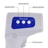 THE - 293 Forehead Body Human Adult Infant Infrared Thermometer 32 Memory FDA Approved Temperature Tester Colored Backlight Fever Indicator - Gain Express