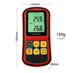 THE - 32 Digital K / J / T / E / R / S / N Type Thermocouple Thermometer Dual - channel LCD Display - 150~1767°C ( - 238~3212.6°F) ATC Temperature Meter - Gain Express