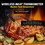 THE - 372 Wireless Meat Thermometer for Remote Monitoring - Bluetooth Meat Thermometer Digital Cooking Thermometer with 165ft Wireless Range for Kitchen, BBQ, Oven, Smoker, Grill, and Rotisserie - Gain Express