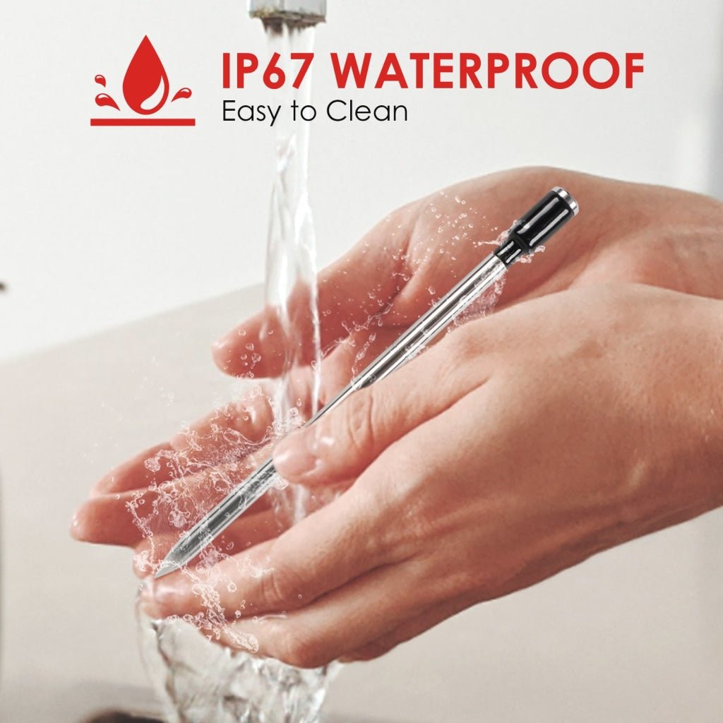 THE - 387 Smart Bluetooth Meat Thermometer 500FT Wireless Range for BBQ, Oven, Smoker, Grilling, Kitchen Food Temperature Measure - Gain Express