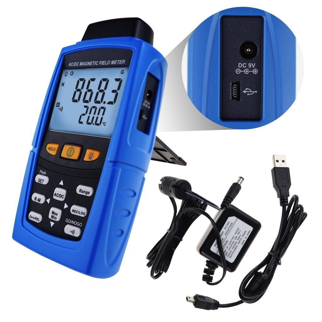 TM - 197 AC / DC Gaussmeter Magnetic Field Strength Meter Teslameter Magnetometer 3000mT (30000 Gauss) - Gain Express