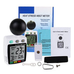 TM - 288 Heat Stroke Index Meter Indoor / Outdoor Temperature Measurement WBGT Black - Globe Temp Humidity with Real - time Alarm, Heat Hazard Indicator - Gain Express
