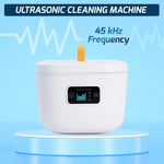 USC - 409 Ultrasonic Cleaner 45Khz 255ML Ultrasonic Denture Cleaning Retainer Jewelry Cleaner Machine for Retainer, Denture, Mouth Guard, Aligner - Gain Express