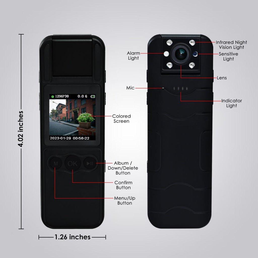 BODYCAM 4K-resolutie bodycamera met 4G / NFC / WIFI / BT-ondersteuning BODYCAM 4K-resolutie bodycamera met 4G / NFC / WIFI / BT-ondersteuning