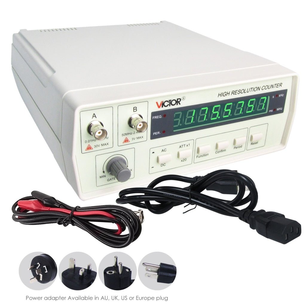 VC-3165 Precision Frequency Counter 0.01 Hz - 2.4 GHz - Gain Express
