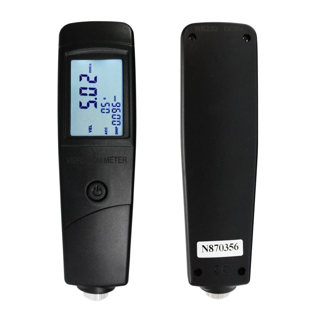 VM - 213 Digital Vibration Meter Tester Piezoelectric Sensor Measuring Acceleration, Velocity and Displacement for Machinery, Quality Control, Commissioning and Predictive Maintenance Purposes - Gain Express