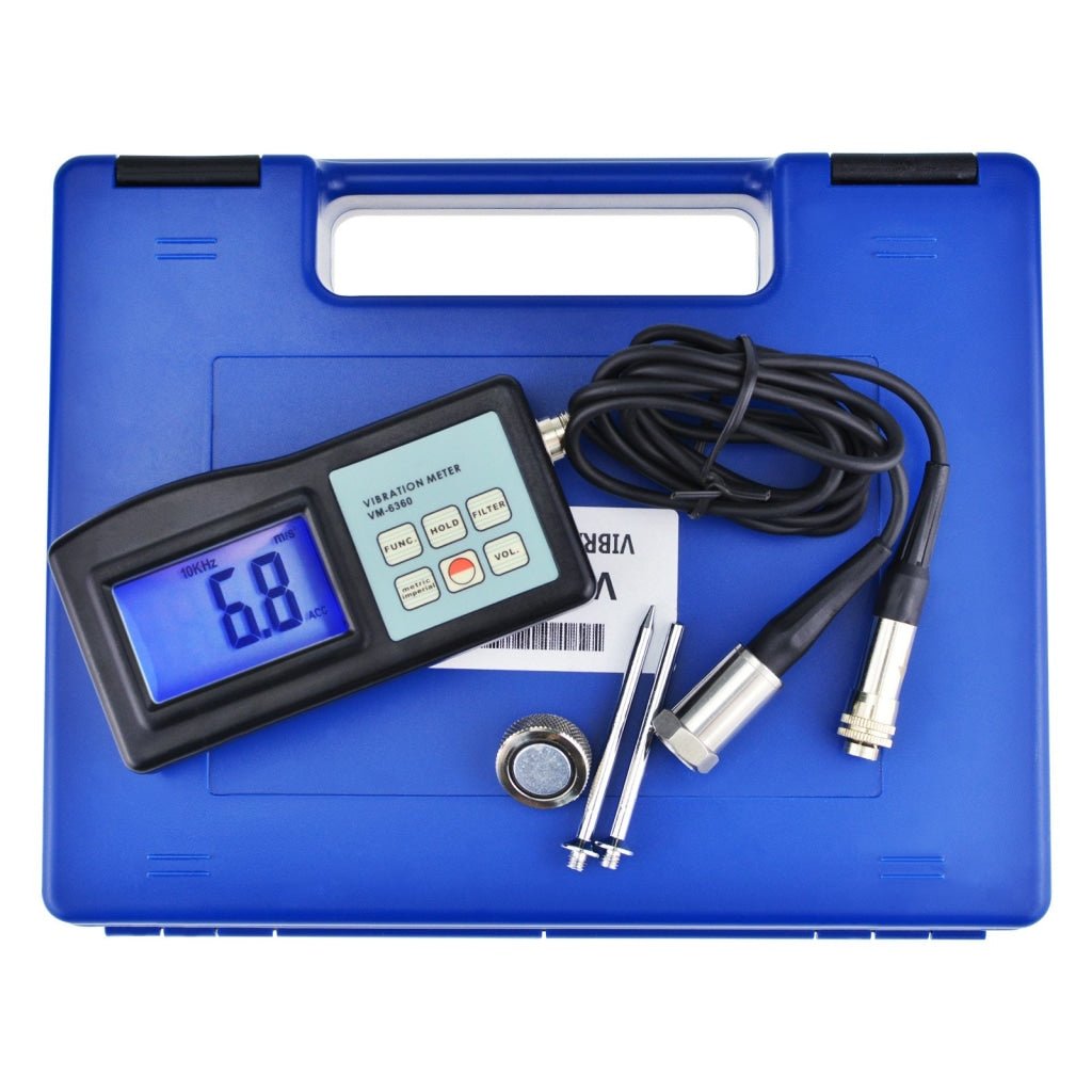 VM-6360 Digital Vibration Meter with LCD , Gauge Tester Analyzer
