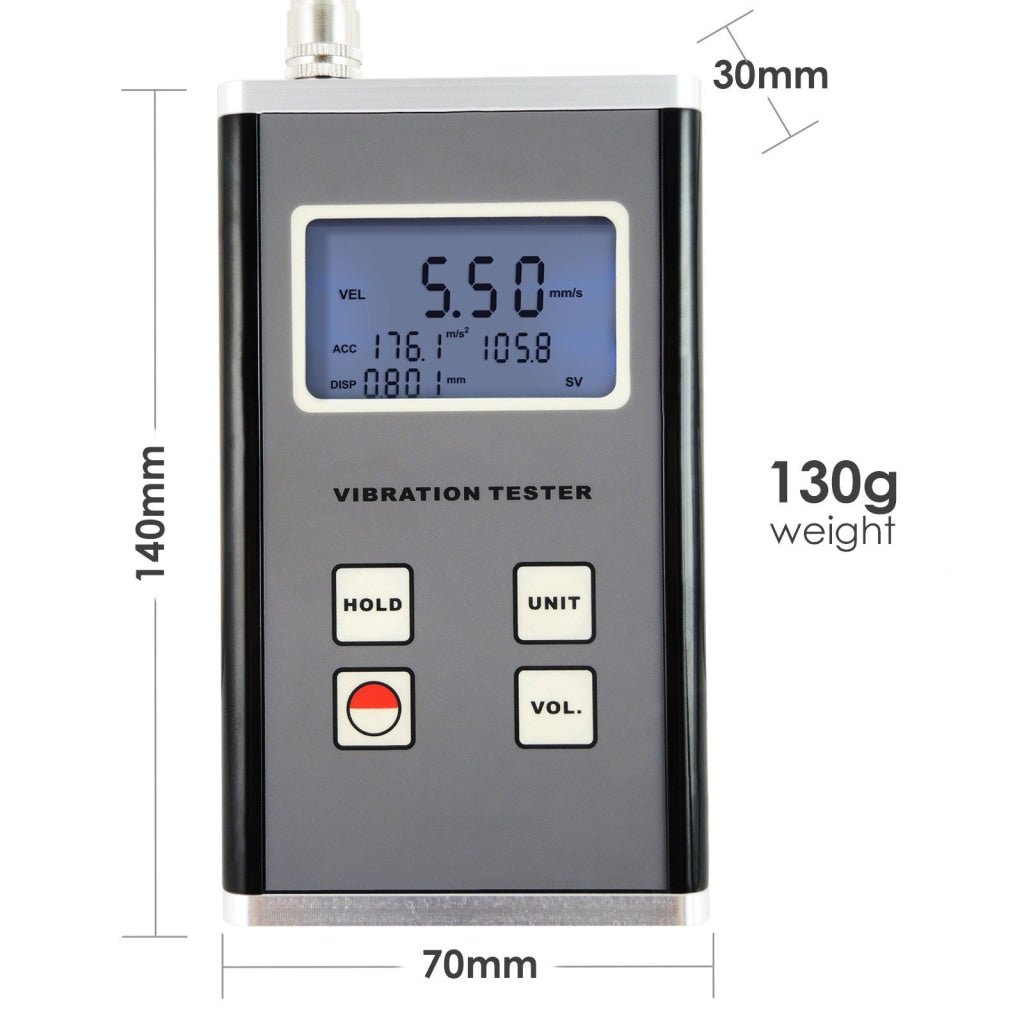 VM-6370 Vibration Meter Piezoelectric Sensor Displacement Velocity