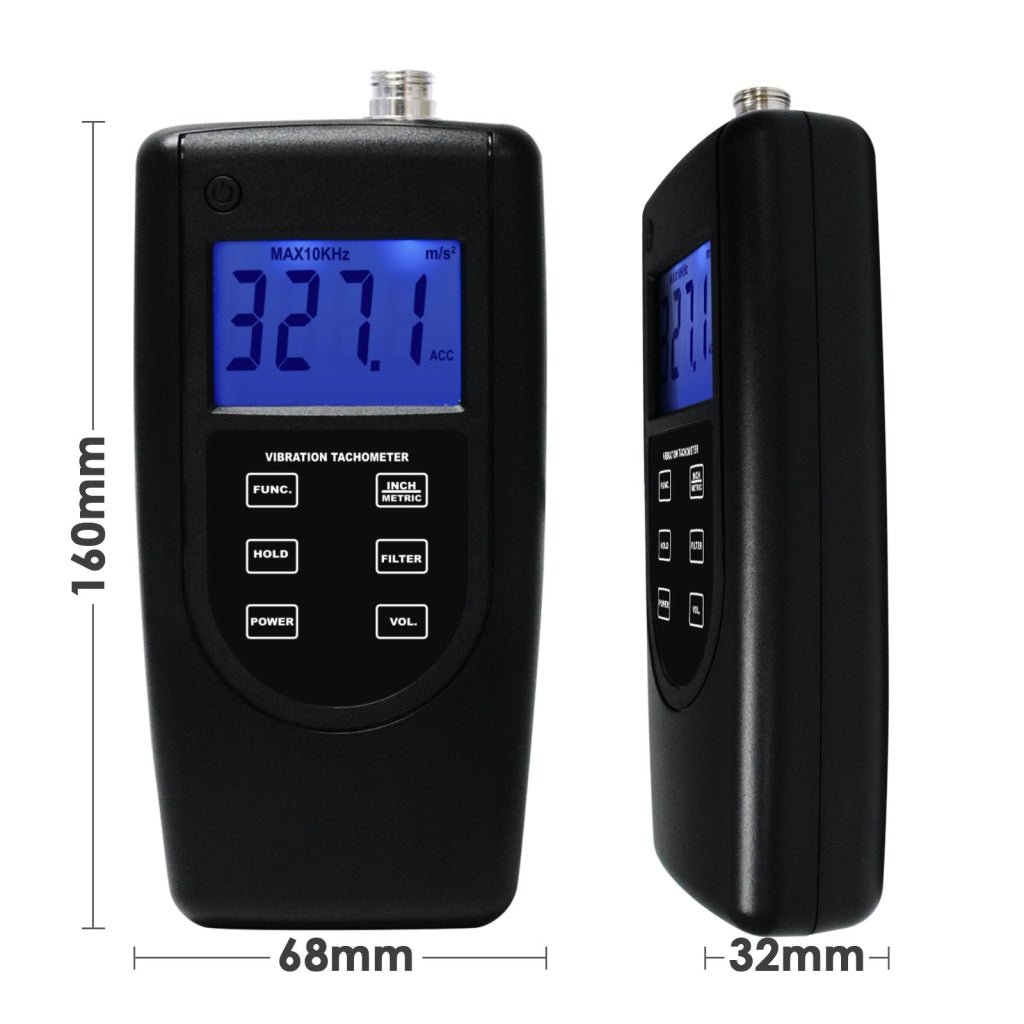 Sirometer VM-6370T Vibration Tachometer Meter Piezoelectric Sensor Contact Photo ...
