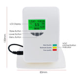 VOC - 21 VOC Monitor Tester Indoor Air Quality IAQ Meter Detector 0~50ppm - Temperature, Humidity, Air Contaminants Measure Tester for Home Type Indoor Offices Bedrooms - Gain Express