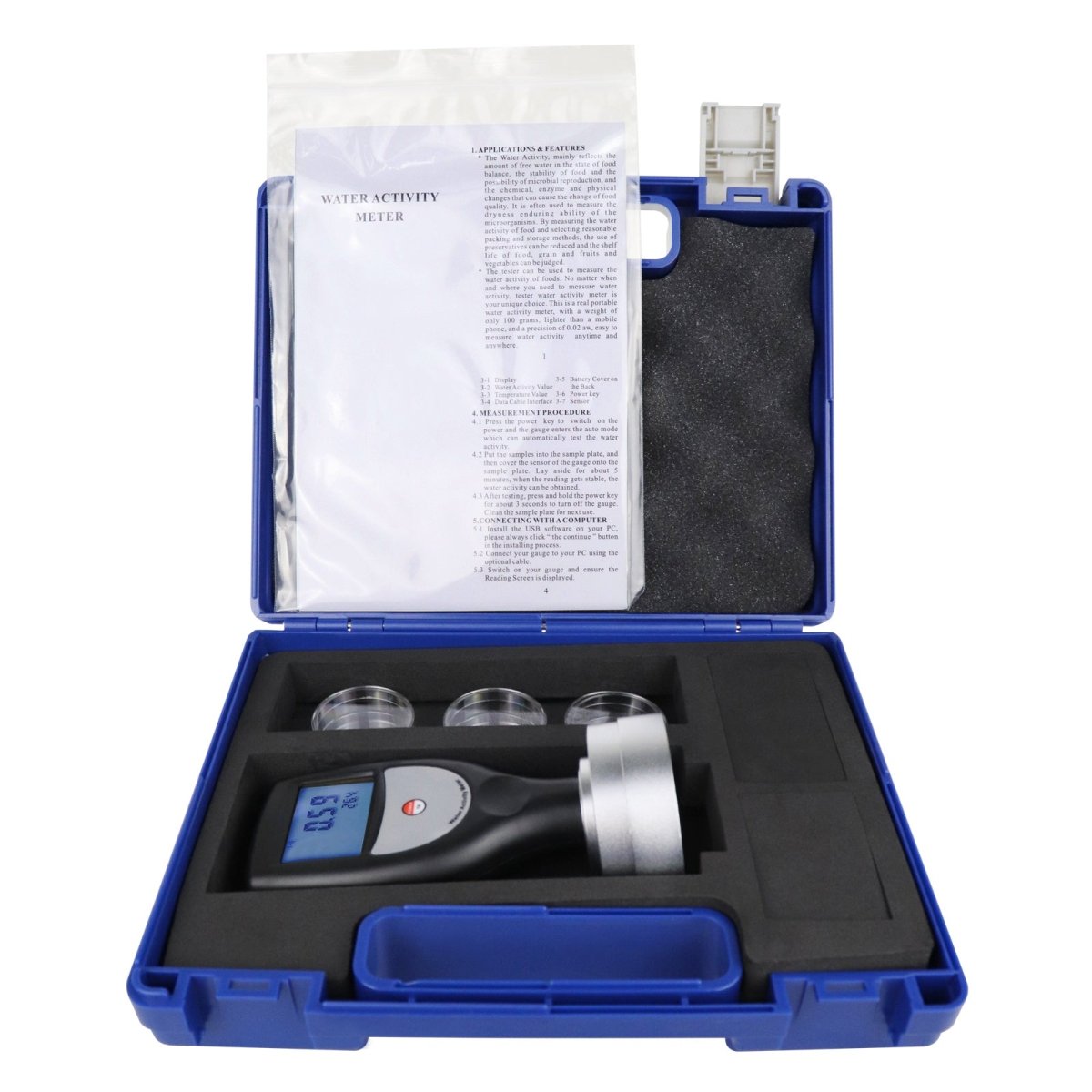 WA-60A Landtek Water Activity Meter Food Water Activity