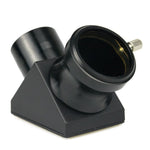 WKD90 1.25" 90 - Degree Diagonal Adapter Erect Image Zenith Mirror Prism Metal and Plastic for Refracting Telescope Eyepiece Lens - Gain Express