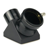 WKD90 1.25" 90 - Degree Diagonal Adapter Erect Image Zenith Mirror Prism Metal and Plastic for Refracting Telescope Eyepiece Lens - Gain Express