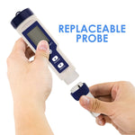 WQM - 303 Pentype Multi - Paramater 5 - in - 1 Water Quality Tester (pH / TDS / EC / Temp / Salinity) Waterproof Digital Meter Research Household Industrial Laboratory Analysis - Gain Express