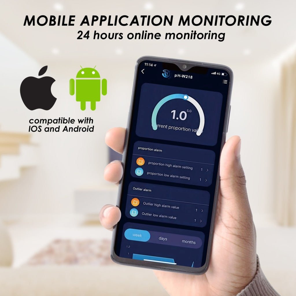 WQM - 359 Multi - Parameter 8 - in - 1 Water Test Kit pH. ORP. EC Conductivity, TDS, Salt, S.G., CF, and Temperature with Online APP Tester - Gain Express