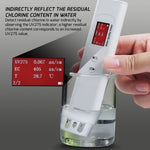 WQM - 408 6in1 Water Quality Testing Meter TOC UV275 EC TDS COD Temp Tester, Intelligent Scoring Mode, Colored Backlight Indicator Digital Water Test Kit for Home Drinking Water, Tap Industrial Water etc. - Gain Express