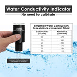WQM - 453 Water Quality Conductivity Indicator 7 LED Conductivity Level Measure 0~90us/cm with ATC and IP68 for Water Filter Monitoring, Environmental Checking etc. - Gain Express