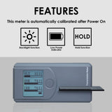 WTM - 404 Portable Tint Meter Window Tint Tool with Automatic Calibration for measuring VL (Visible Light) UV IR Transmittance and Rejection of Solar Film, Stick - film Glass, Car Window Tint - Gain Express