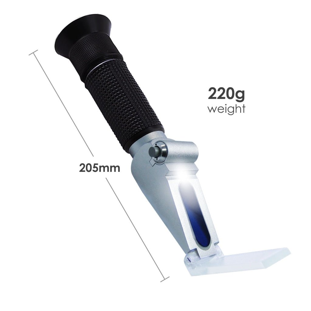 ZGRS - 10ATC 0 - 10% ATC Handheld Salinity Refractometer w/ Built - in LED Light Source - Gain Express