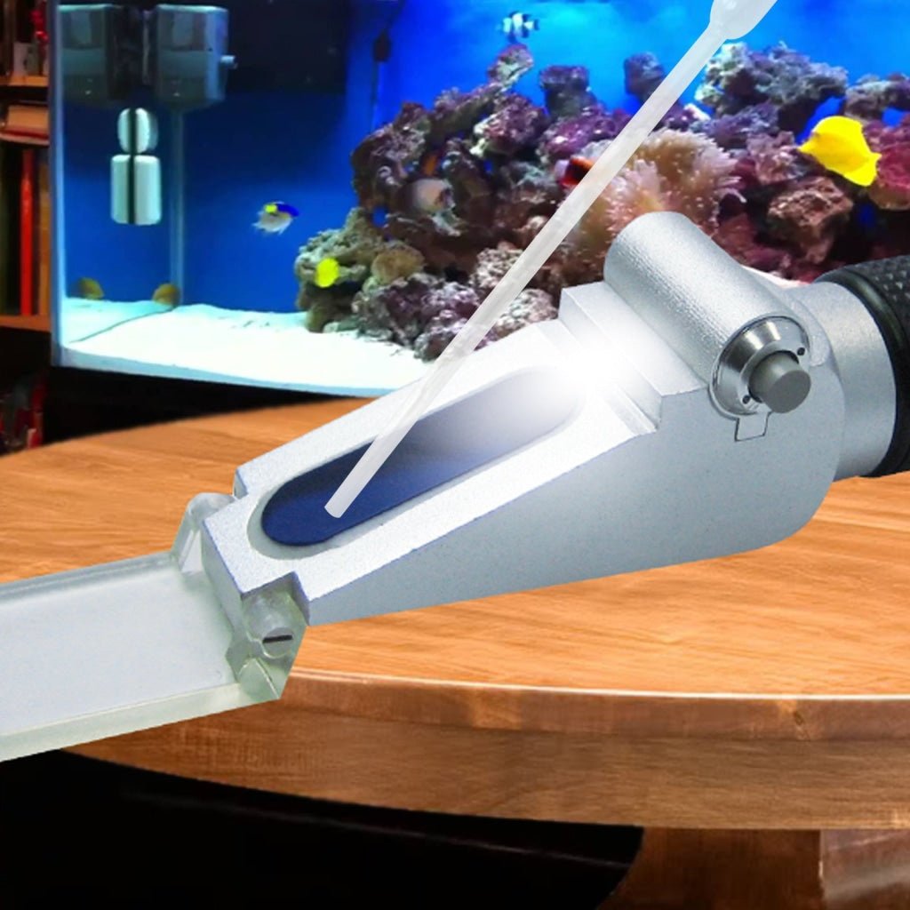 ZGRS - 10ATC 0 - 10% ATC Handheld Salinity Refractometer w/ Built - in LED Light Source - Gain Express