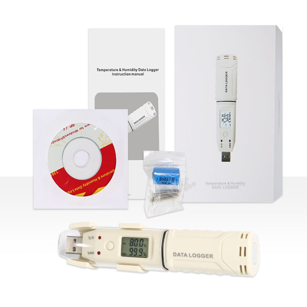 GM1365 Pentype USB Flash Disk Thermometer with Data Recorder Digital Temperature and Humidity Datalogger for Research