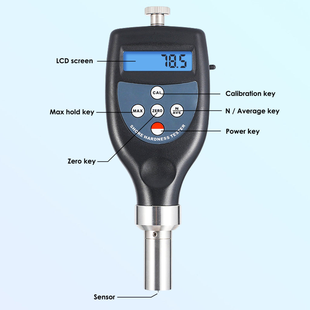 HT-6510D Digital Hardness Durometer Meter Tester Plastic Shore D hardness tester