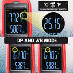 HTM-482 Multi-Function Environmental Meter Thermo-Hygrometer Datalogging Temperature Humidity and Wet Bulb Dew Point