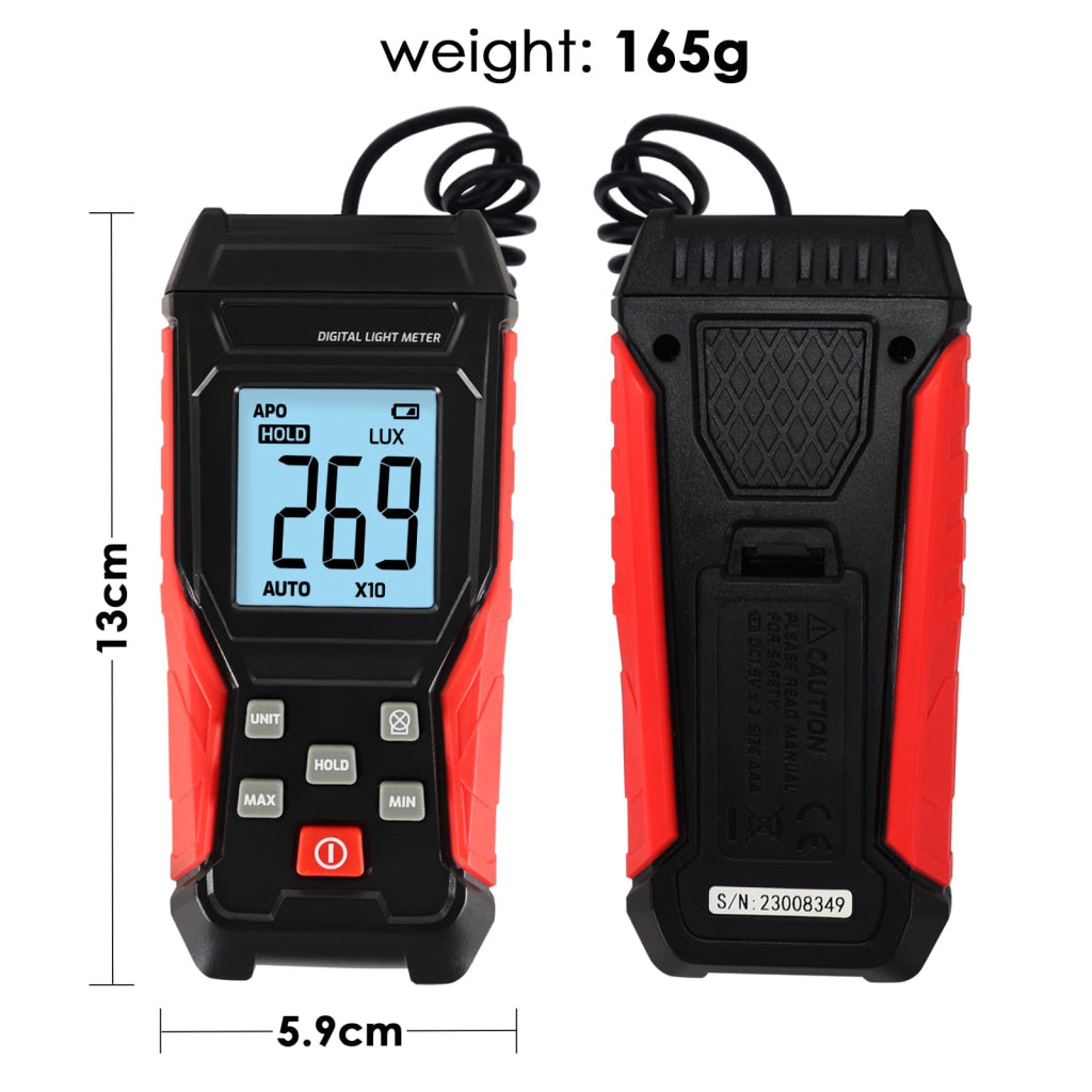 LUX - 331 LUX - 331 Digital Light / Lux Meter LUX Footcandle FC Illuminance Tester 200000Lux / 20000Fc - Gain Express