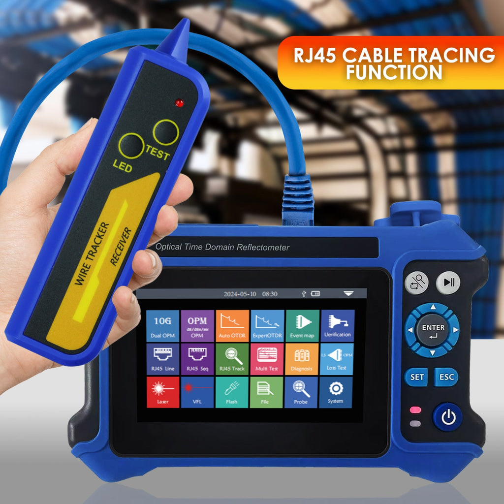 Mini Pro Series OTDR: Compact and Multifunctional Fiber Optic Tester OPM LS VFL RJ45 Cable Tracking for FTTX Network