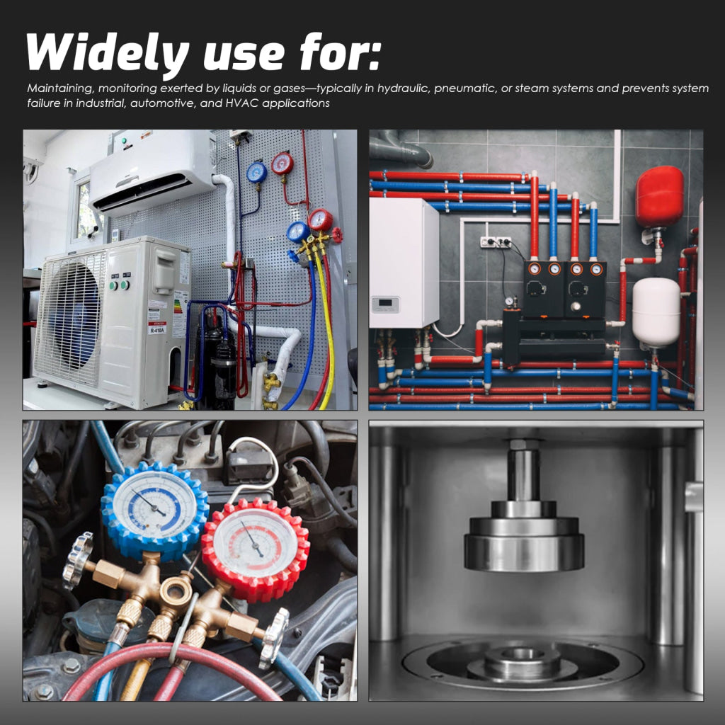 MNG-550H Digital High-Pressure Single Refrigerant Manifold Gauge with Leak Test Function and Control Valve -14.5-800