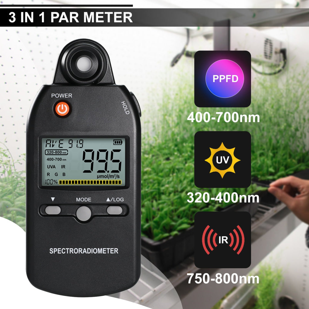 Spec Meter LUX-31 Digital Light Mini Lux Meter Measurement Range 0 ~ 200,000 LUX ...