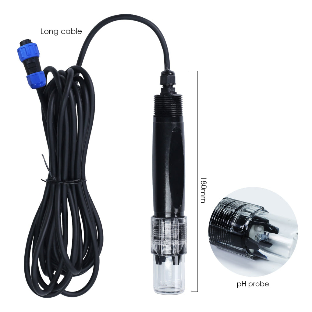 PHC-402 Dual Relay Digital pH Controller with Temperature Compensation UP and DOWN Adjustable Dosing for Aquarium