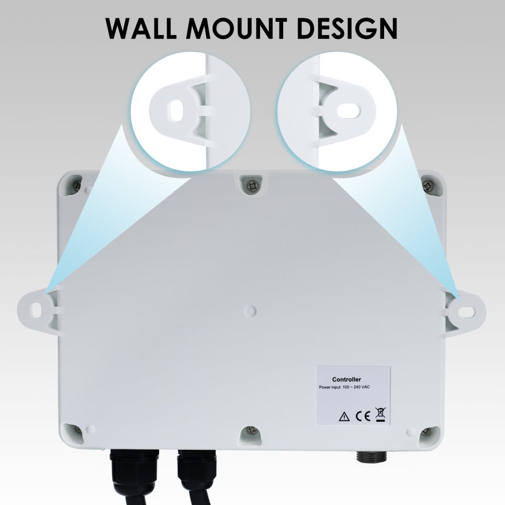 PHC-402 Dual Relay Digital pH Controller with Temperature Compensation UP and DOWN Adjustable Dosing for Aquarium
